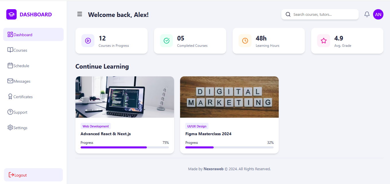 LMS Dashboard